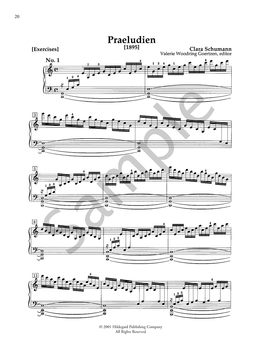 Hildegard Publishing Schumann Preludes Exercises Fugues noty klavír