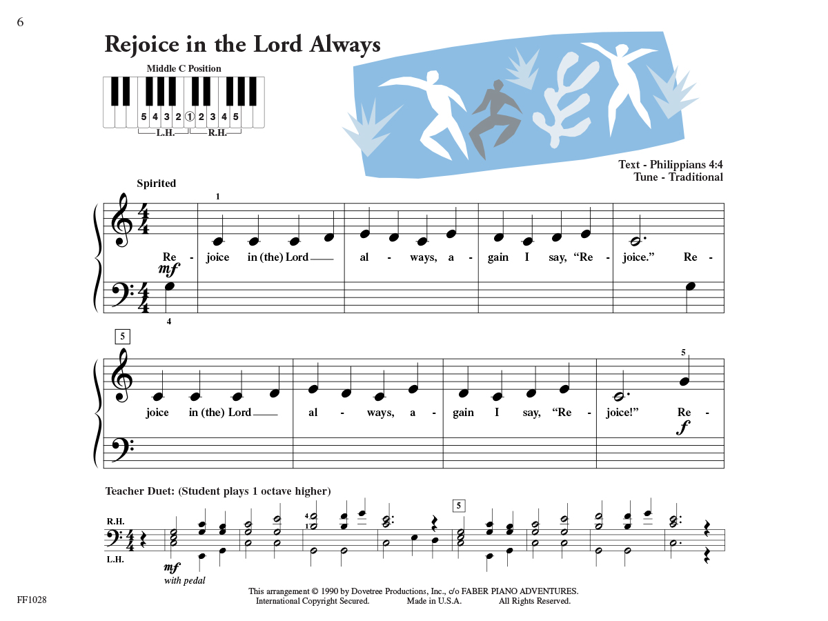 Faber Piano Adventures PreTime Piano Hymns noty začátečníci