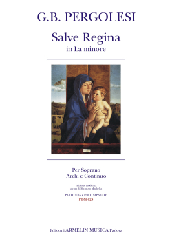 Armelin Musica Salve Regina la minore noty zpěv varhany