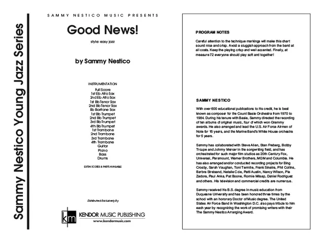 Kendor Music Good News partitura pro školní band