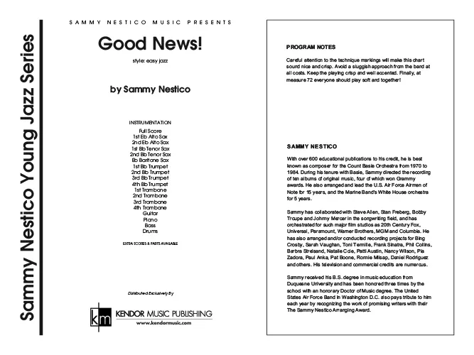 Kendor Music Good News partitura pro školní band
