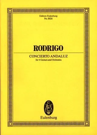 Ediciones Joaquín Rodrigo Concierto andaluz noty pro 4 kytary a orchestr