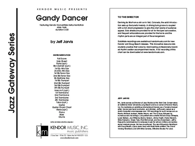 Kendor Music Gandy Dancer partitura funk