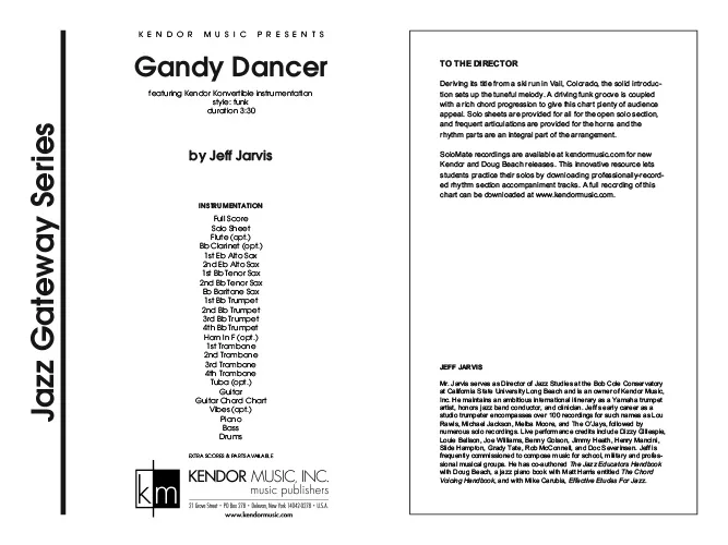 Kendor Music Gandy Dancer partitura funk