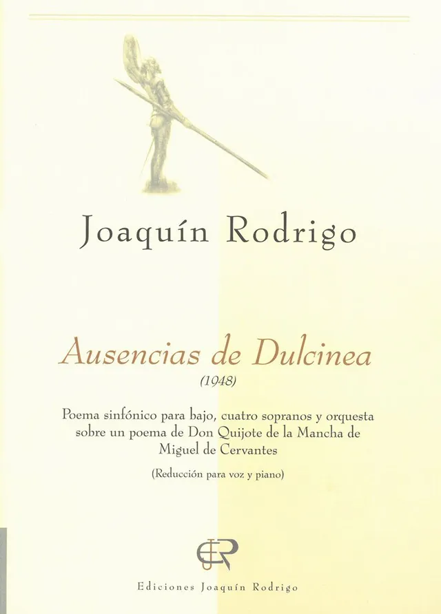 Ediciones Joaquín Rodrigo Ausencias de Dulcinea noty klavírní výtah