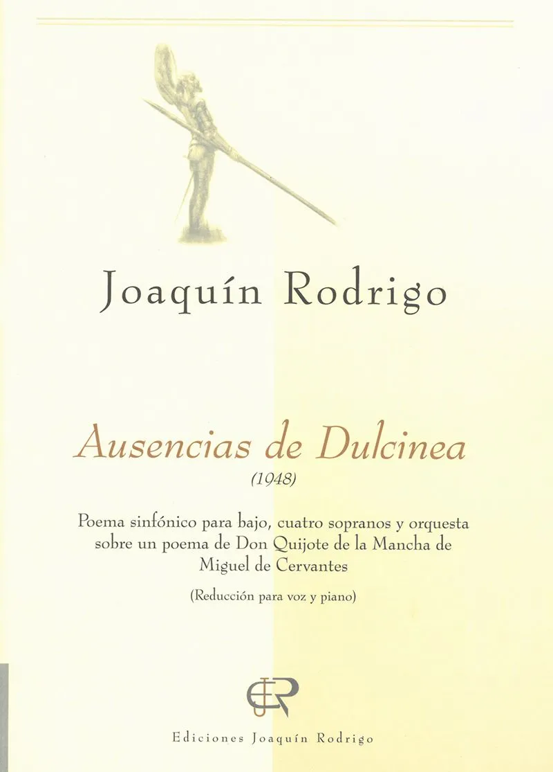 Ediciones Joaquín Rodrigo Ausencias de Dulcinea noty klavírní výtah