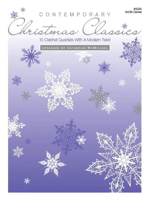 Kendor Music Contemporary Christmas Classics 3rd Bb klarinet noty vánoční