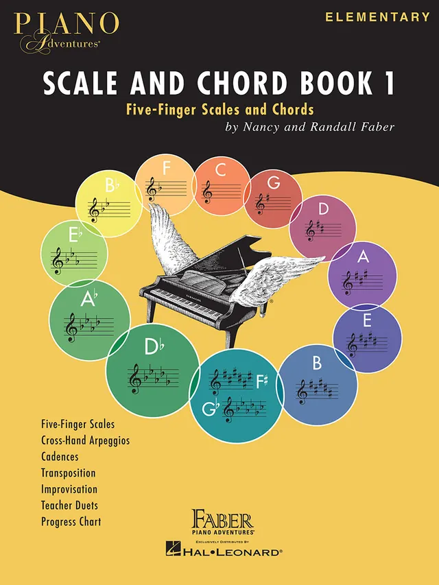 Piano Adventures Scale and Chord Book 1 noty stupnice