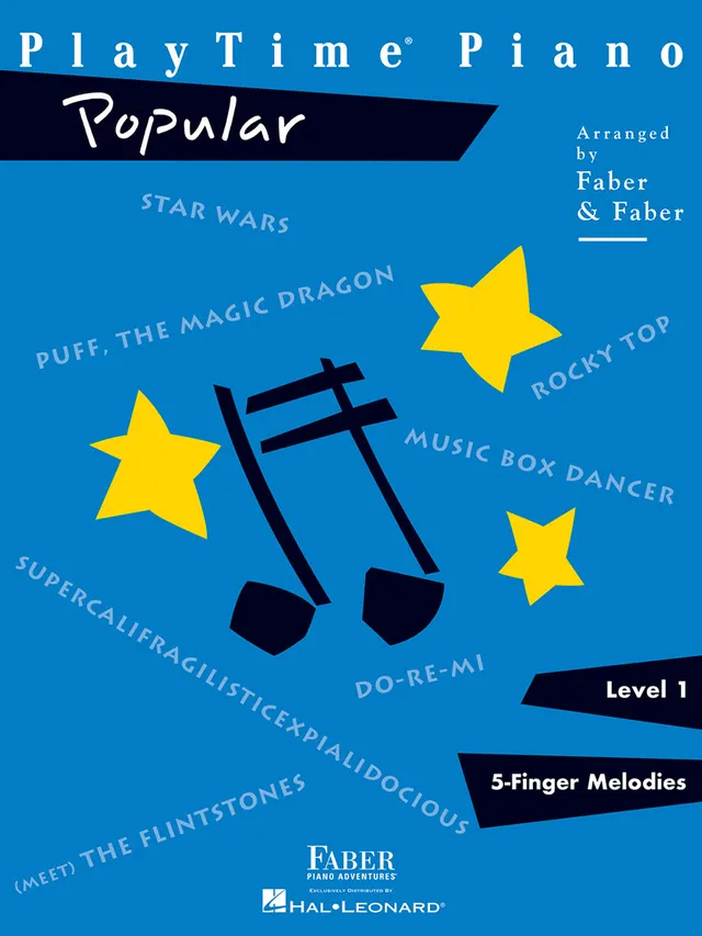 Faber PlayTime Piano Popular noty pro děti hity