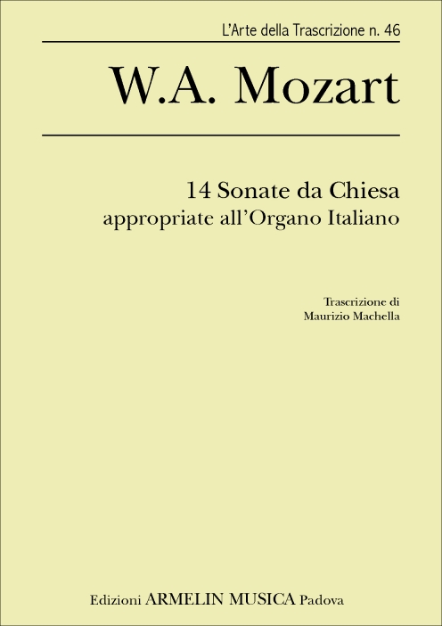 Armelin Musica 14 Sonate da chiesa Mozart noty KV 67–336