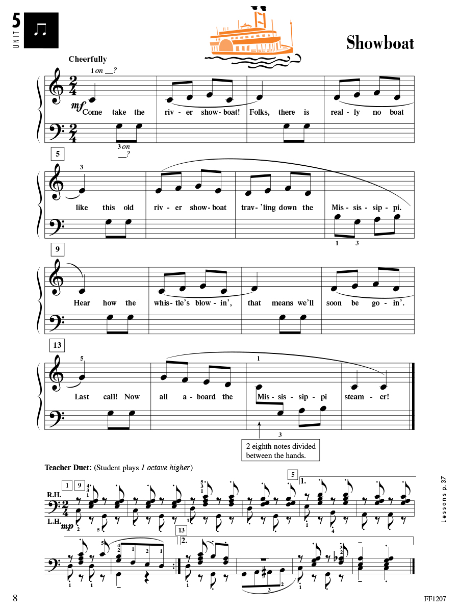 Accelerated Piano Adventures Performance Book 1 skladby