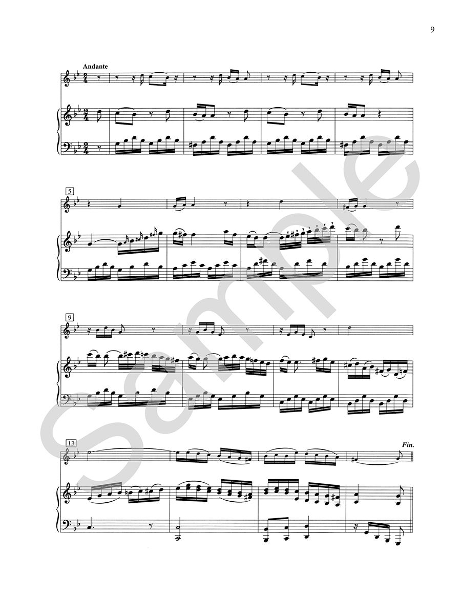 Hildegard Publishing Sonata VII Madam Brillon noty housle klavír