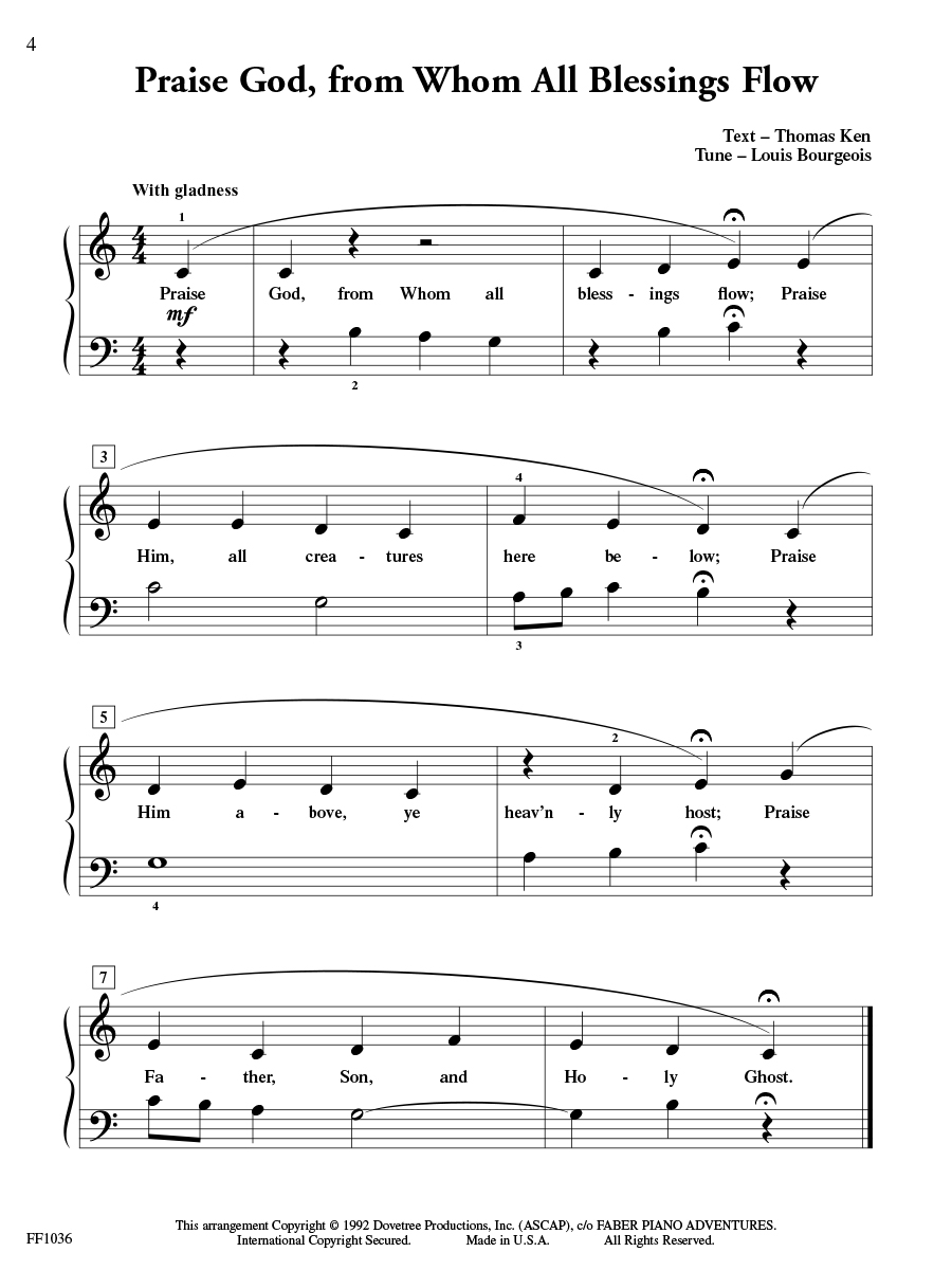 Faber Piano Adventures ShowTime Piano Hymns noty na klavír 2A
