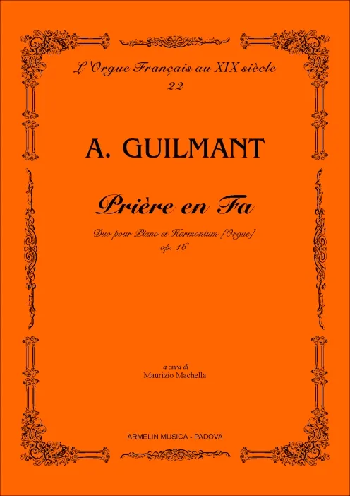 Armelin Musica Prière op. 16 noty tištěné vydání