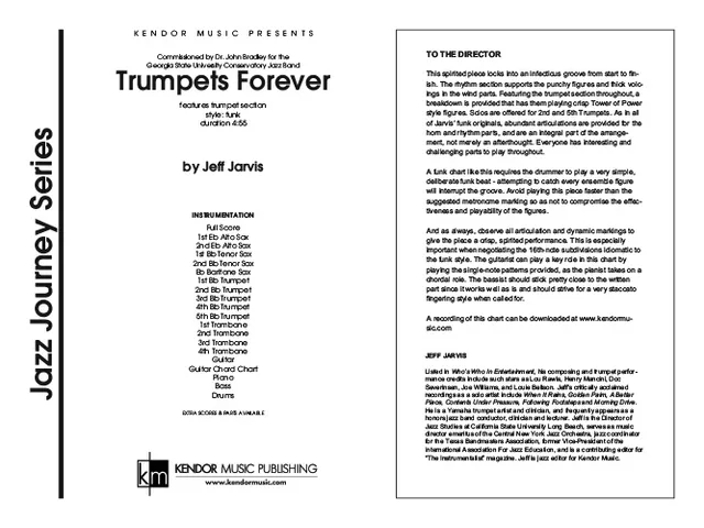 Kendor Music Trumpets Forever partitura full score funk