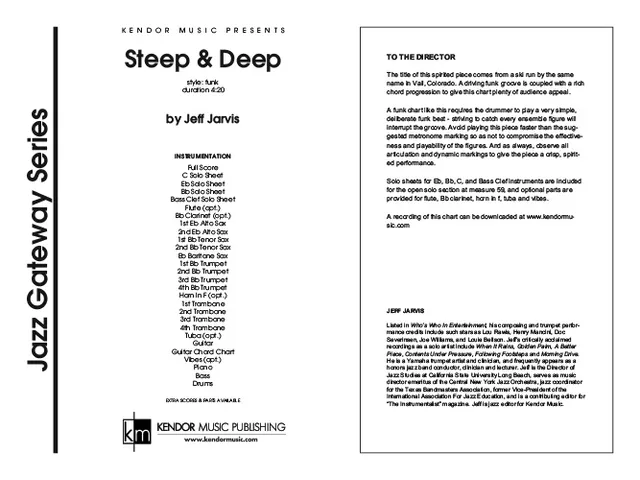 Kendor Music Steep & Deep noty full score funk