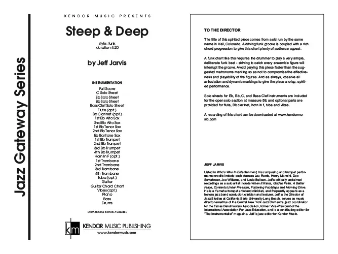 Kendor Music Steep & Deep noty full score funk