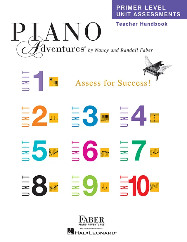 Faber Piano Adventures Primer Unit Assessments příručka pro učitele