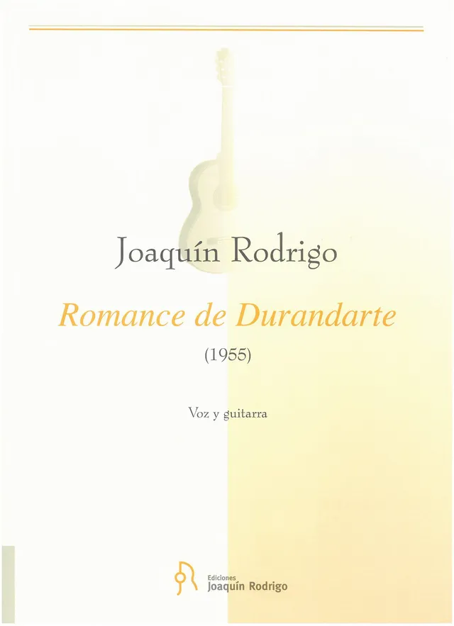 Ediciones Joaquín Rodrigo Romance de Durandarte noty hlas kytara