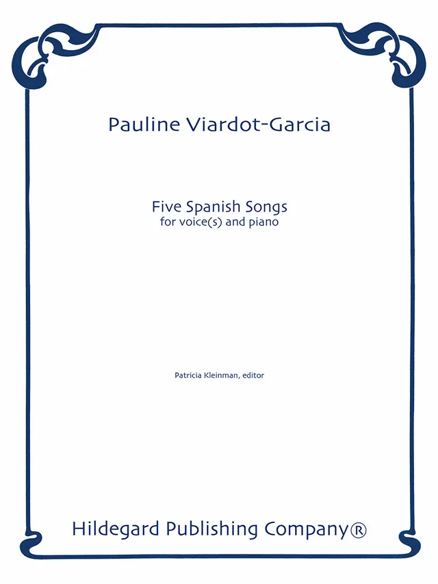 Hildegard Publishing Company Five Spanish Songs Viardot noty zpěv klavír