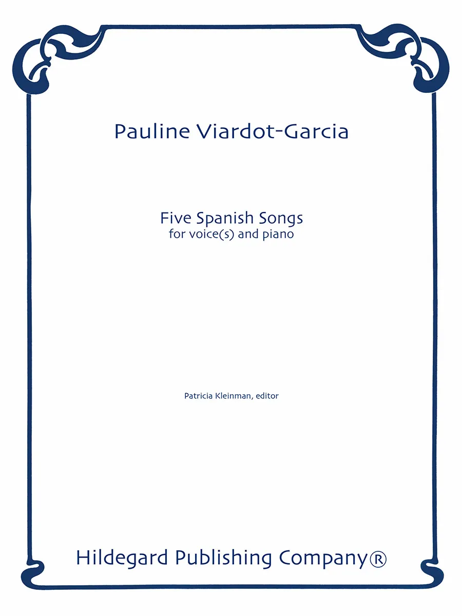 Hildegard Publishing Company Five Spanish Songs Viardot noty zpěv klavír