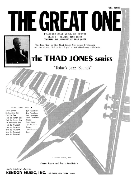 Kendor Music The Great One noty partitura big band funk