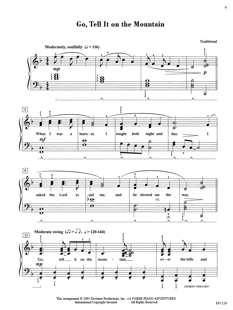 Faber AdvanceTime Piano Christmas vánoční noty pro klavír