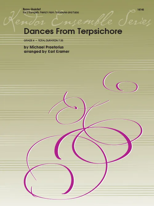 Kendor Music Dances From Terpsichore noty pro žestě kvinteto