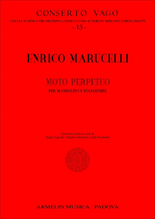 Armelin Musica Moto perpetuo per mandolino e pianoforte noty