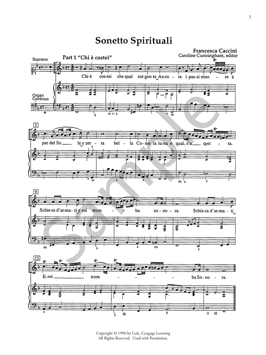 Hildegard Publishing Company Seven Pieces noty soprán continuo
