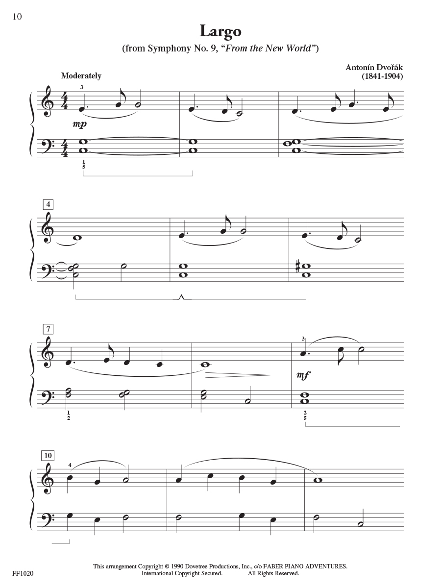 Faber Piano Adventures ChordTime Piano Classics noty klasika