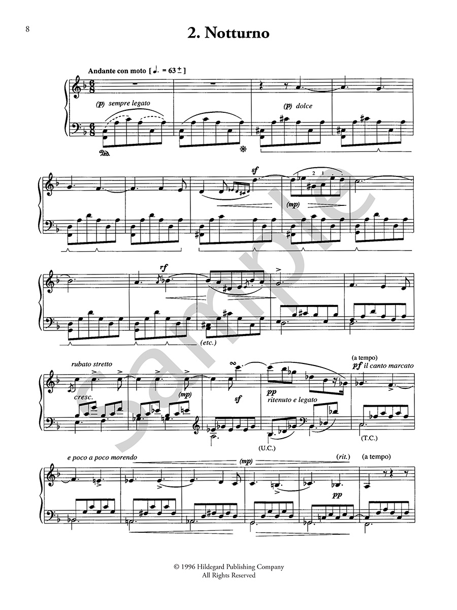Hildegard Publishing Soirees Musicales Op.6 Clara Schumann noty klavír