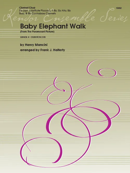 Kendor Music Baby Elephant Walk noty klarinetový sbor