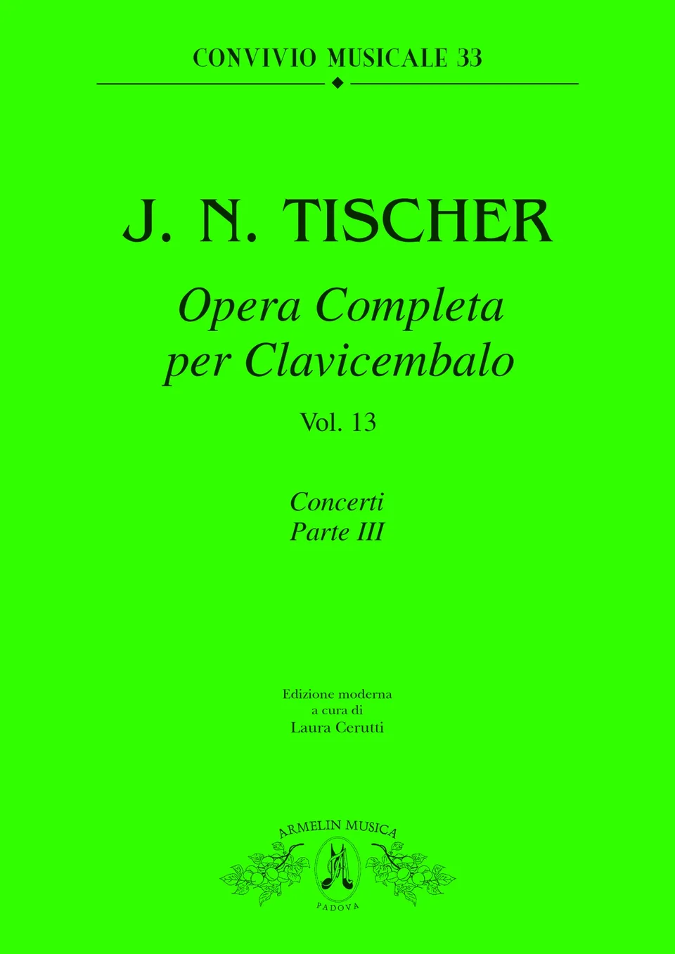 Armelin Musica Opera completa per clavicembalo vol. 13 noty