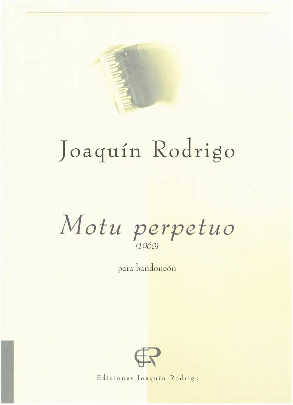 Ediciones Joaquín Rodrigo Motu perpetuo noty pro akordeon