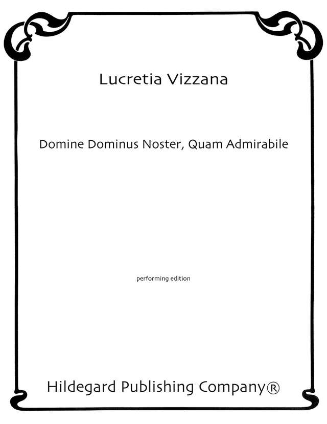 Hildegard Domine Dominus Noster noty pro sbor SSA