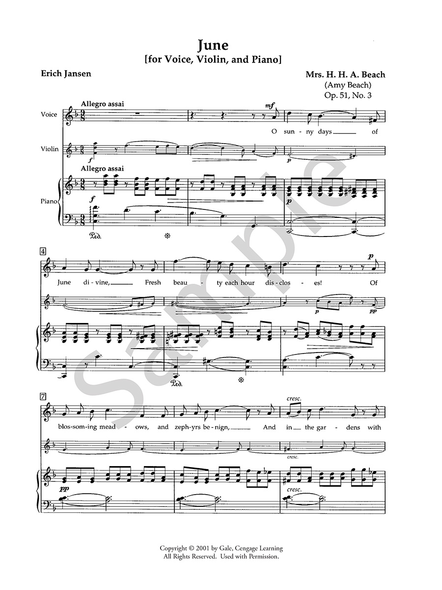Hildegard Publishing Three Songs noty pro hlas a trio
