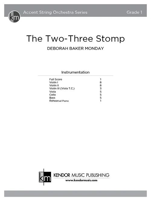 Kendor Music The Two-Three Stomp partitura D dur