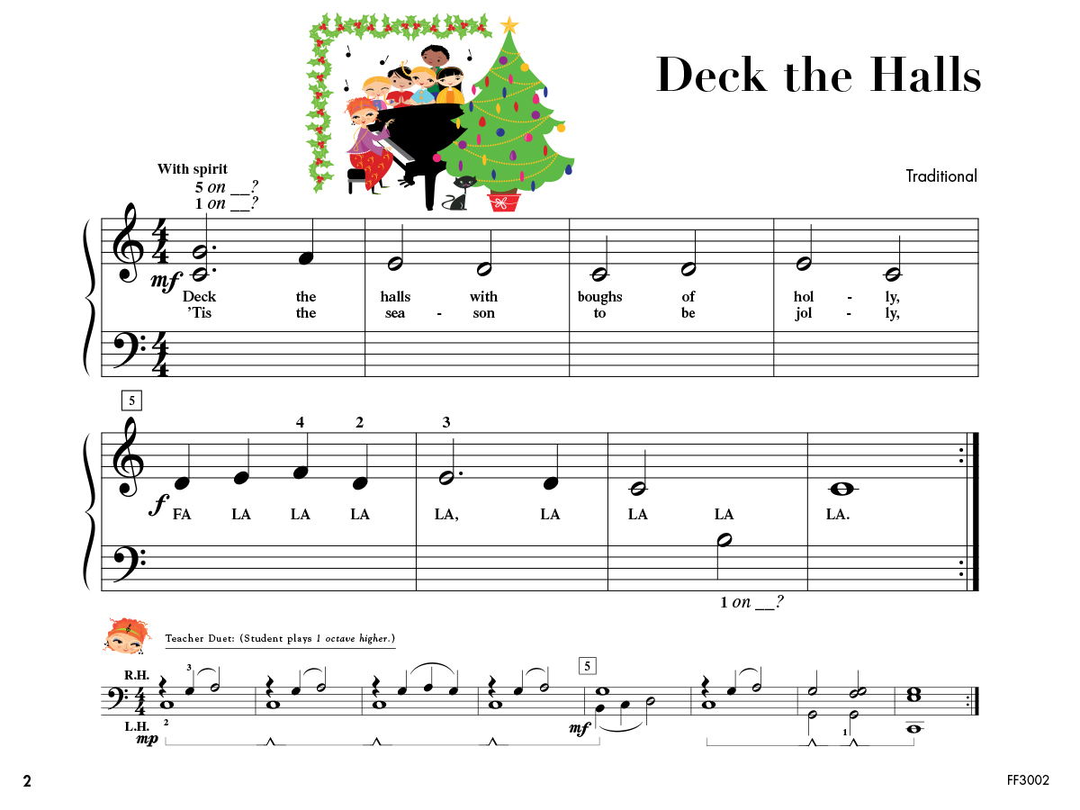 Faber Piano Adventures My First Piano Adventure Christmas Book B noty B