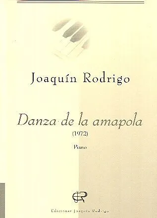 Ediciones Joaquín Rodrigo Danza de la amapola noty pro klavír