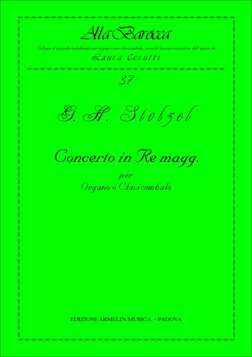 Armelin Musica Concerto in Re maggiore noty tištěné vydání