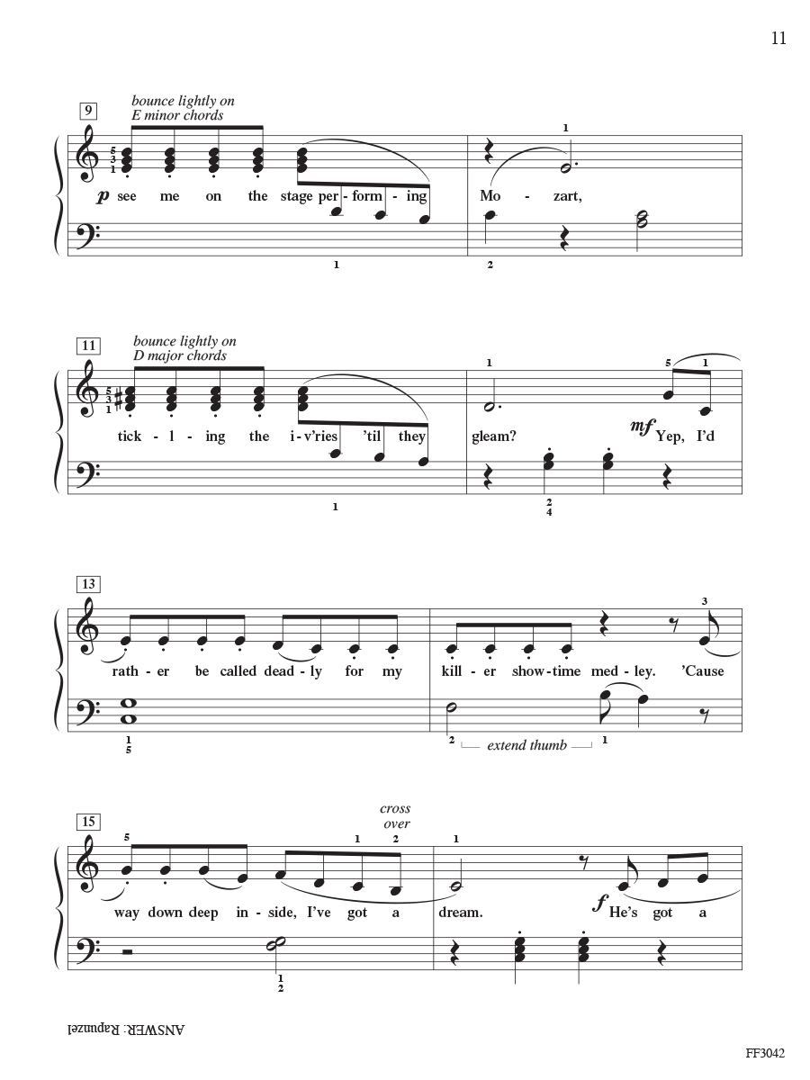 Faber Piano Adventures ChordTime Piano Disney noty filmové