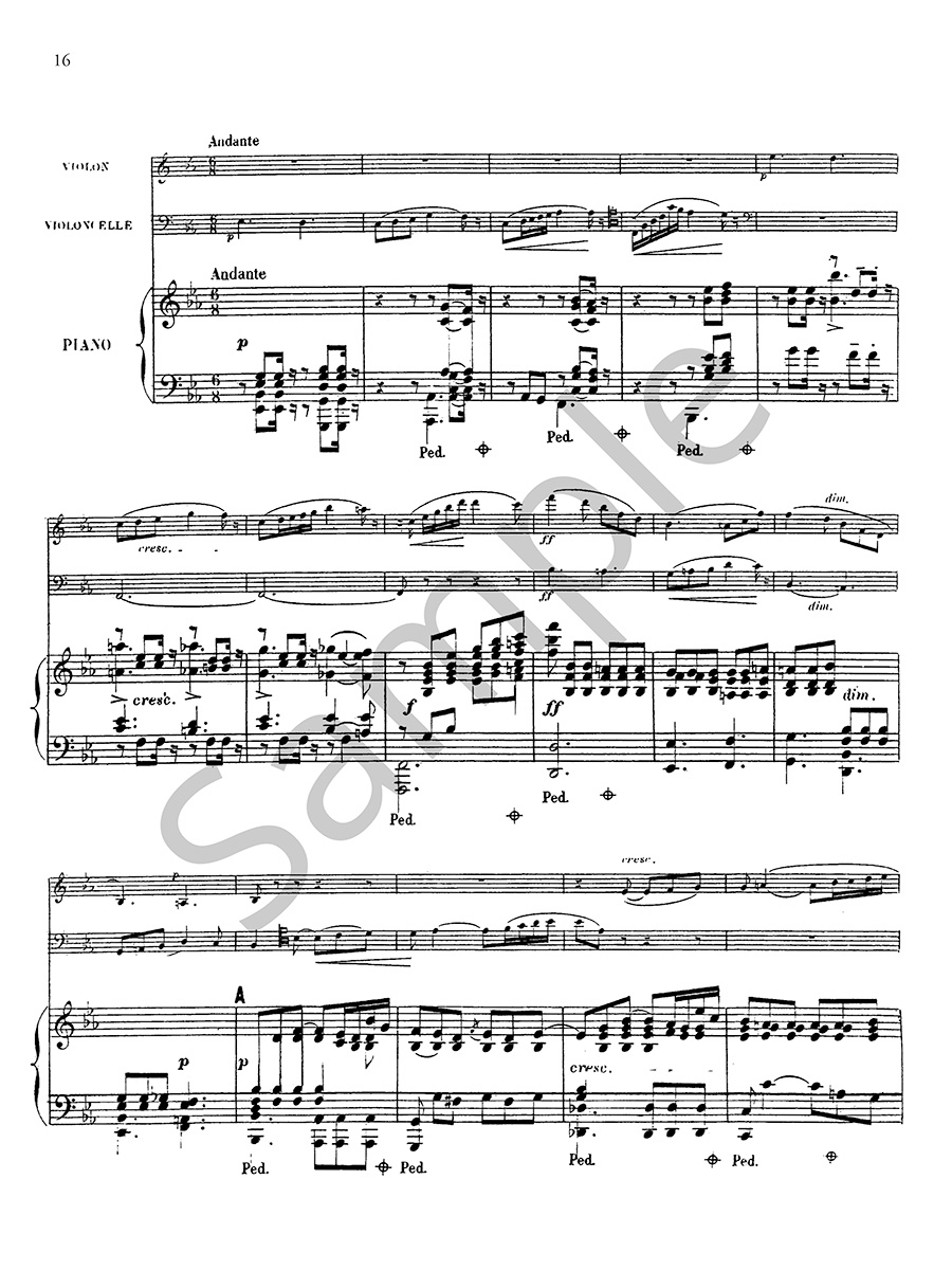 Hildegard Publishing Piano Trio Op. 11 Chaminade noty digitální