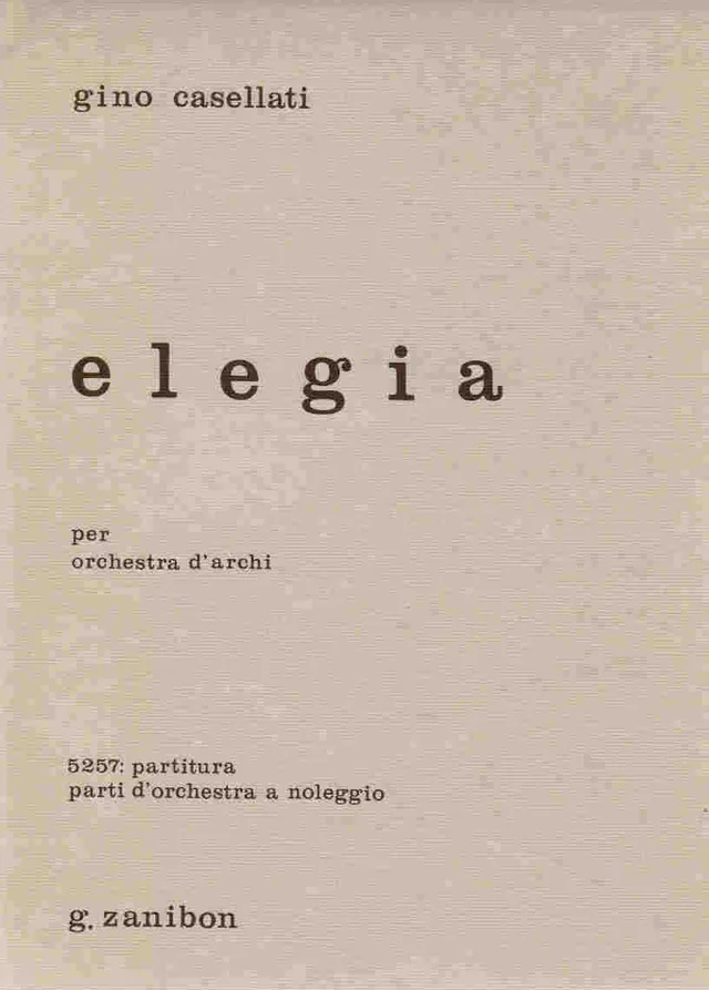 Armelin Musica Elegia noty koncertní skladba