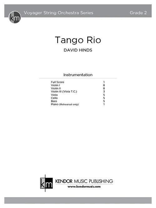 Kendor Music Tango Rio partitura pro orchestr tango