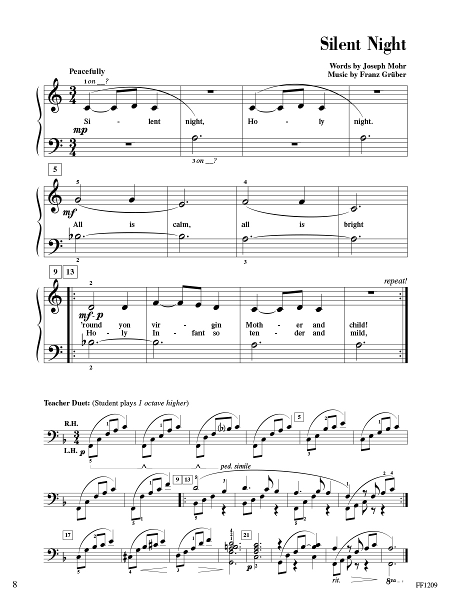 Faber Accelerated Piano Adventures Christmas 1 noty pro klavír