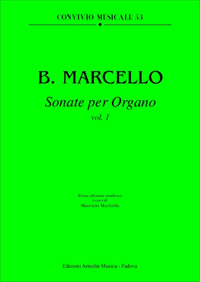 Armelin Musica Sonate per Organo o Clavicembalo vol. 1 noty