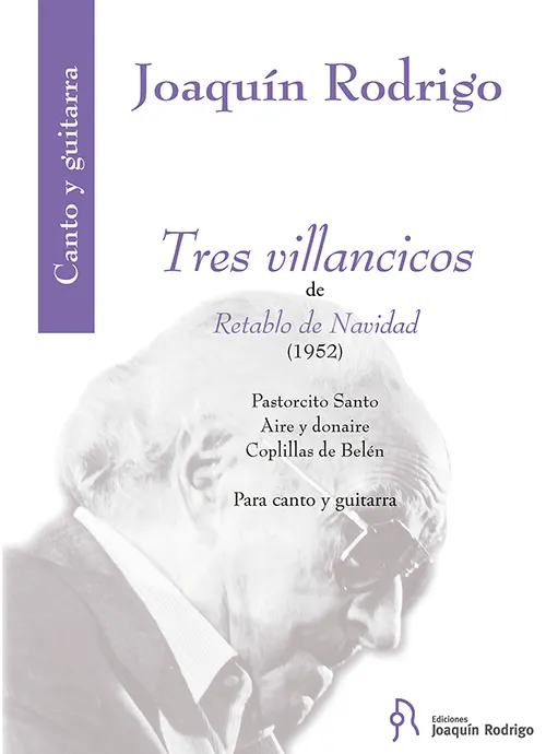 Ediciones Joaquín Rodrigo Tres villancicos noty pro zpěv a kytaru