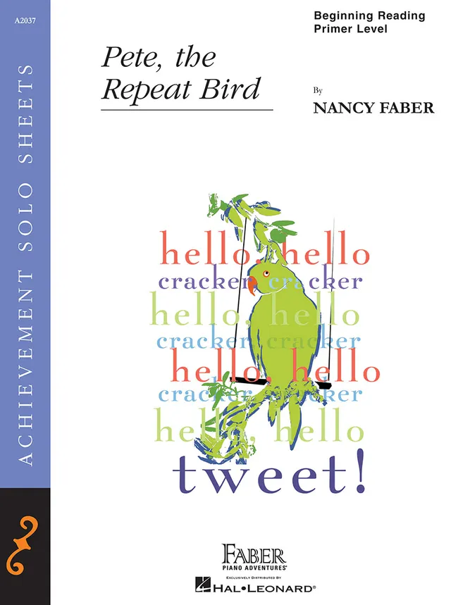 Faber Piano Adventures Pete the Repeat Bird sólo noty