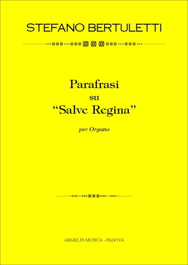 Armelin Musica Parafrasi su Salve Regina noty